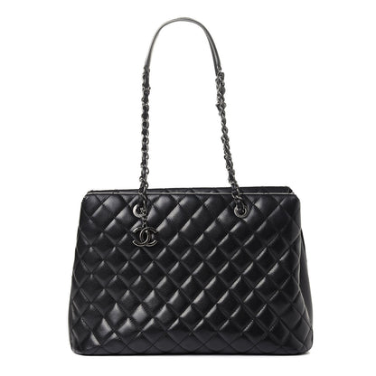 Chanel Caviar Quilted City Shopping Tote Black 1 of 8