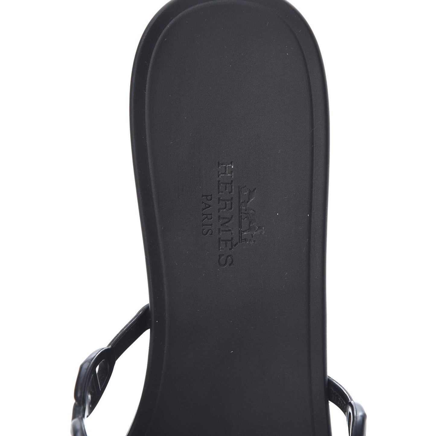 Rubber Chaine d'Ancre Rivage Sandals 38 Black