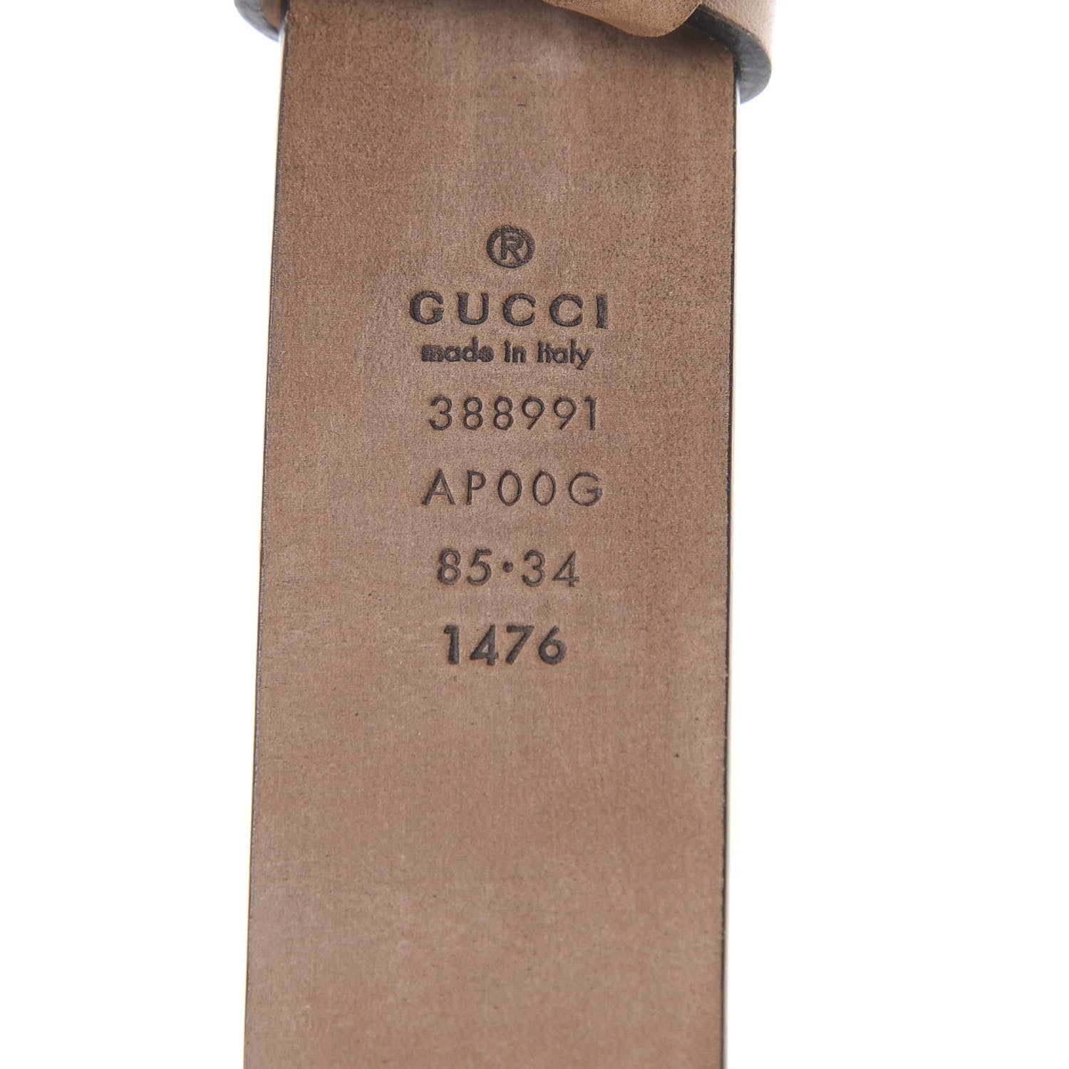Gucci Calfskin Studded Interlocking G Belt 85 34 Rose Beige 3 of 7