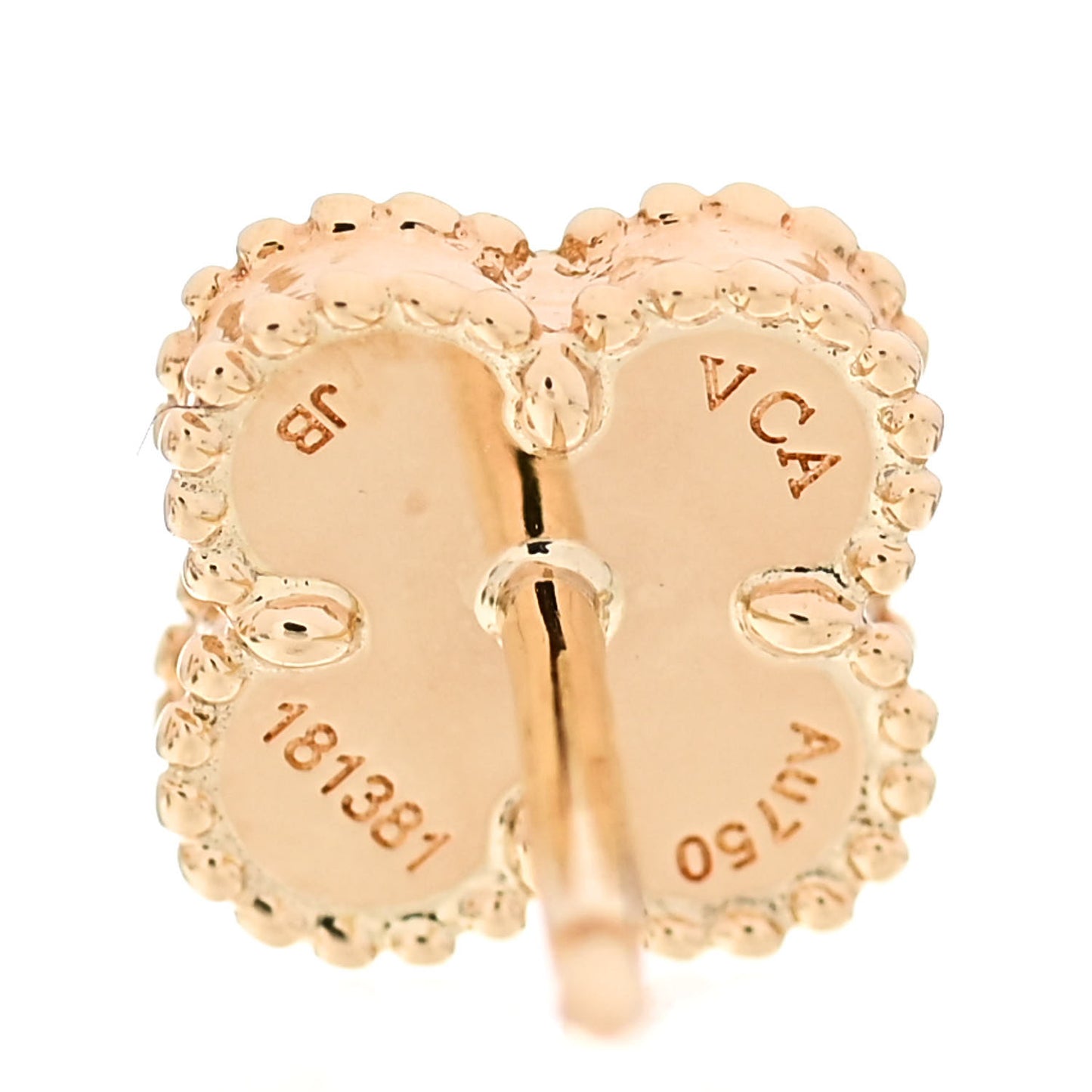 18K Yellow Gold Mother of Pearl Sweet Alhambra Earrings