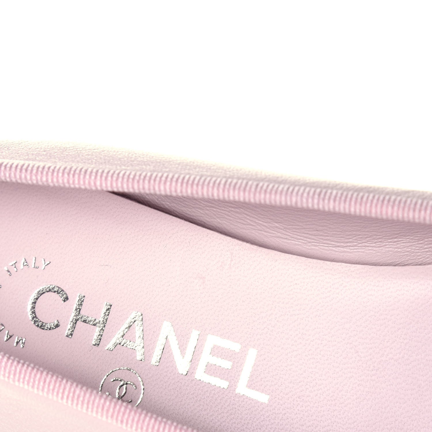 Chanel Lambskin CC Cap Toe Ballerina Flats 37.5 Pink Light Pink 9 of 10