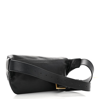 Saint Laurent Grain De Poudre Monogram Belt Bag Black 4 of 9