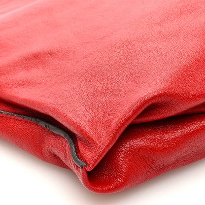 Tom Ford Ramskin Large Alix Padlock Zip Shoulder Bag Flame Red 9 of 10