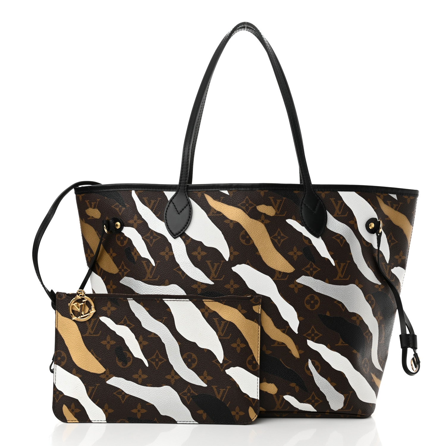 Louis Vuitton x LoL Monogram Neverfull MM Gold Silver 3 of 12