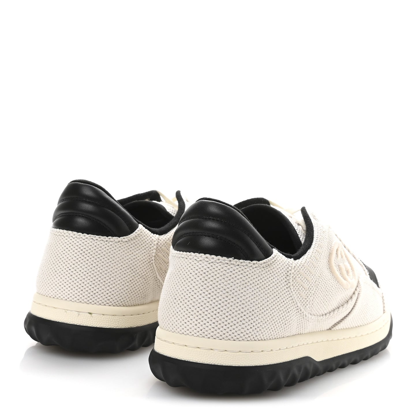 Canvas Calfskin Mens Mac80 Sneakers 11.5 Natural Black