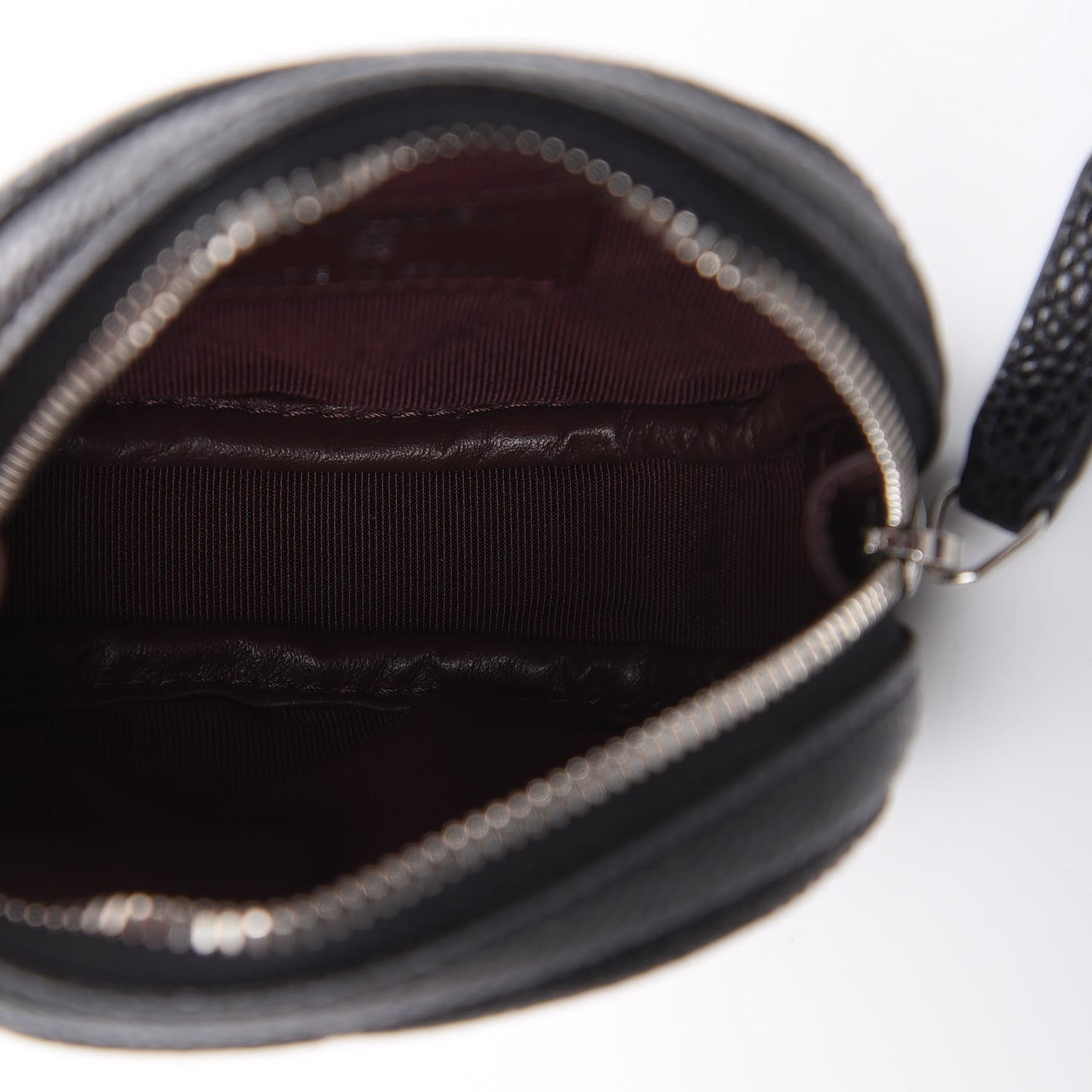 Caviar Quilted Zip Around Classic Coin Purse Black