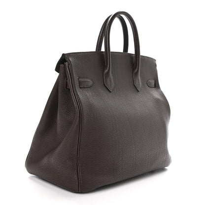 Hermes Togo HAC Birkin 32 Chocolate 3 of 12