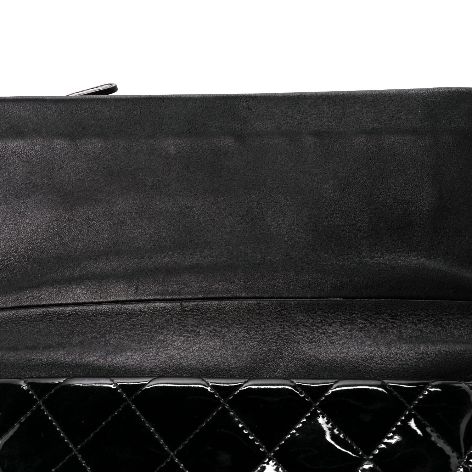Chanel Patent Calfskin Quilted Beauty CC Clutch Black 12 of 12