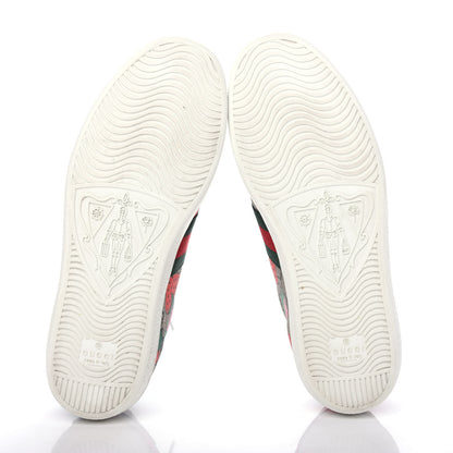 Gucci GG Supreme Monogram Strawberry Web Womens Ace Sneakers 38 Beige Multicolor Red Green 6 of 11