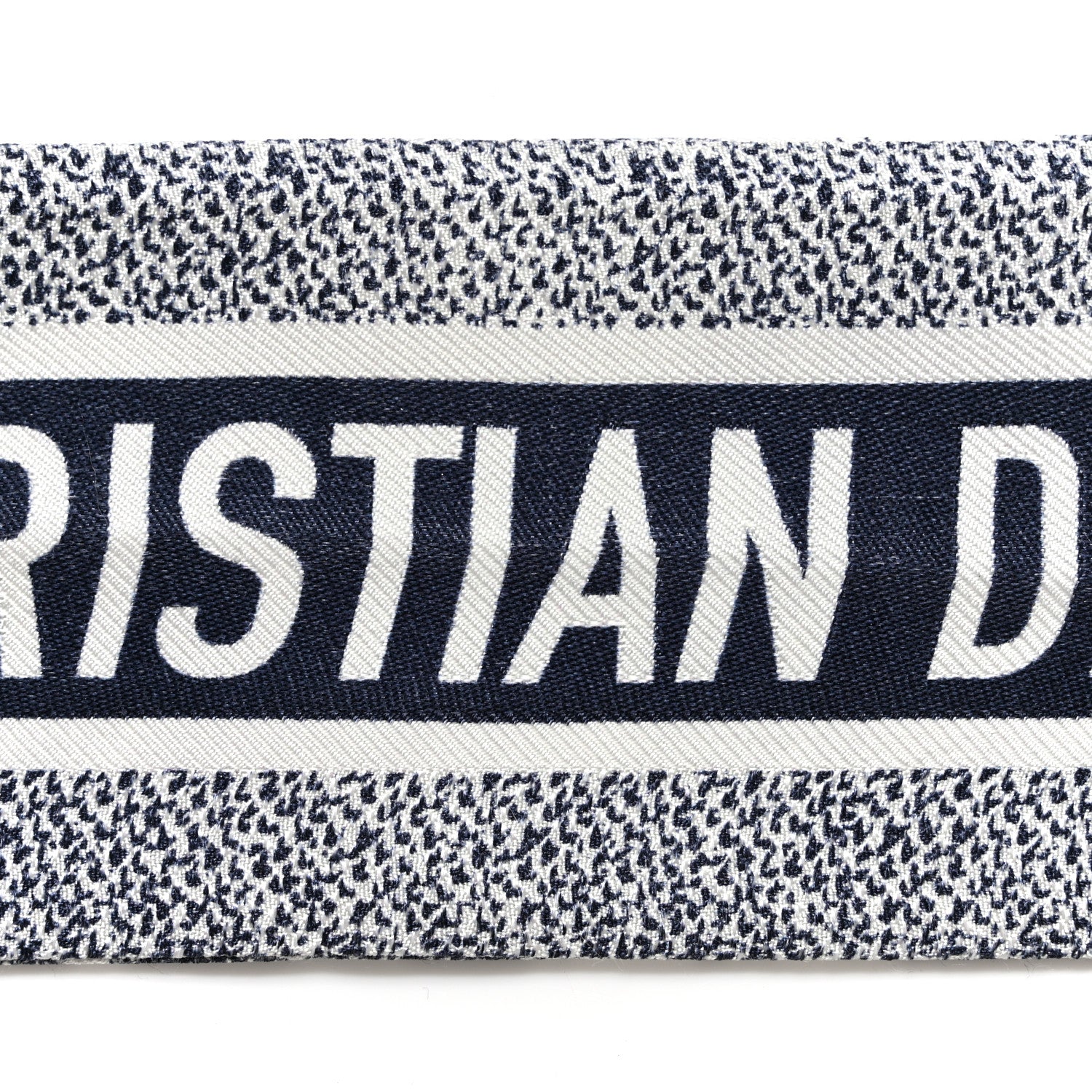 Christian Dior Silk Toile De Jouy Reverse Capri Mitzah Scarf Navy Blue 6 of 7