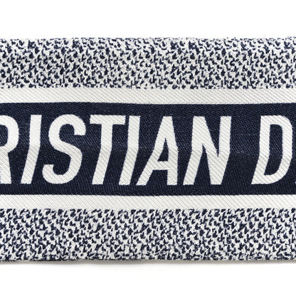 Christian Dior Silk Toile De Jouy Reverse Capri Mitzah Scarf Navy Blue 6 of 7