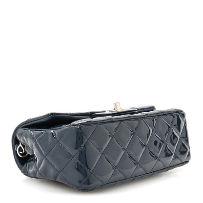 Chanel Patent Calfskin Quilted Mini Rectangular Flap Marine 4 of 11