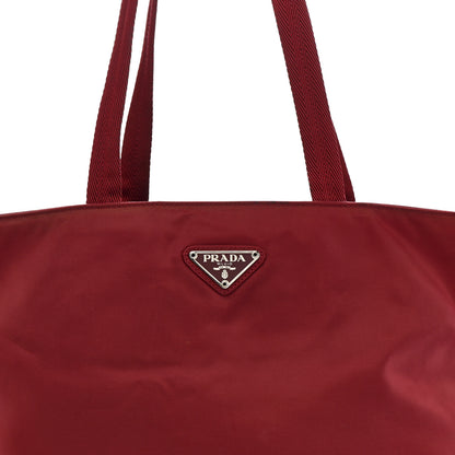 Prada Nylon Zip Tote Bag Granato 10 of 16