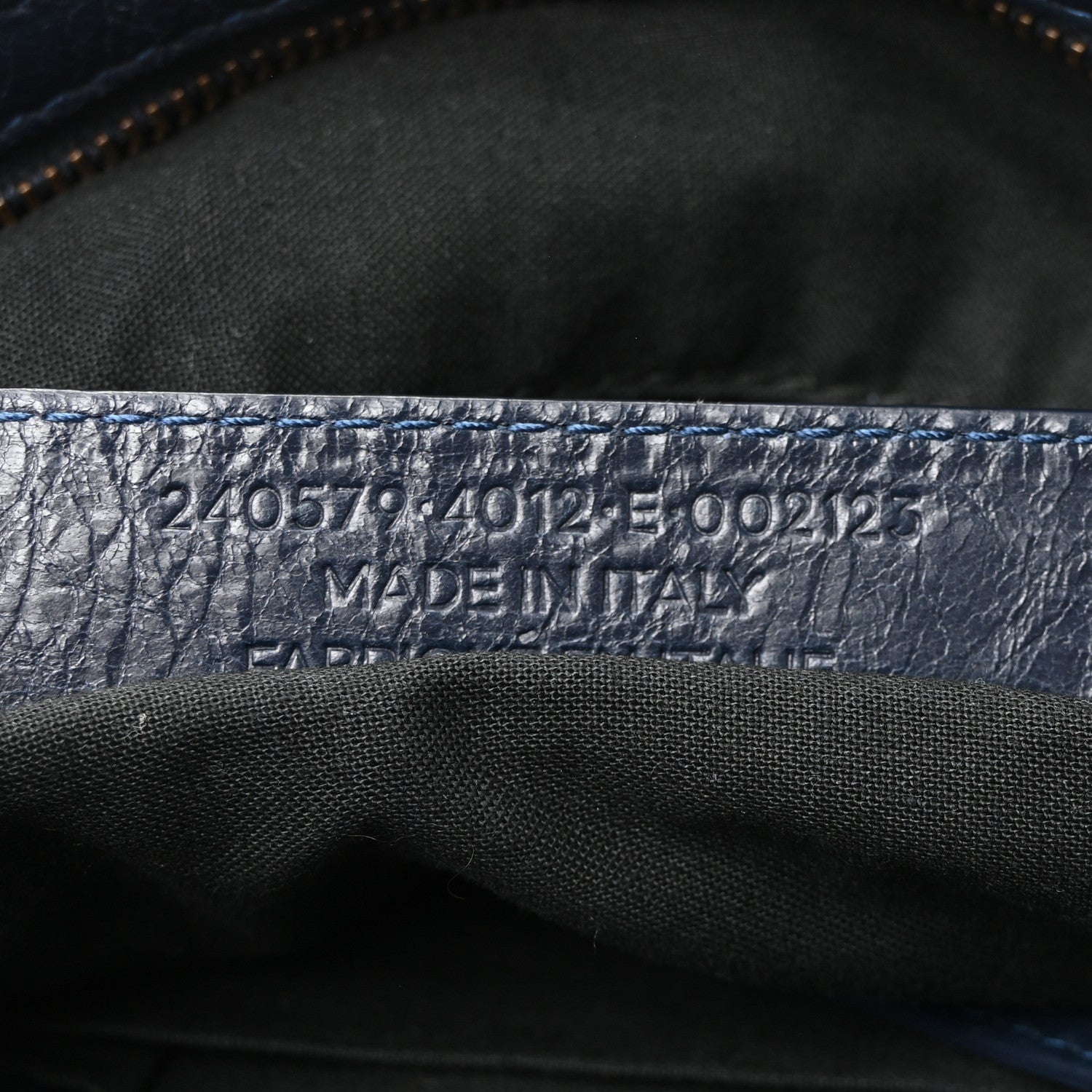 Balenciaga Agneau Classic Hardware Town Bleu Obscur 7 of 10