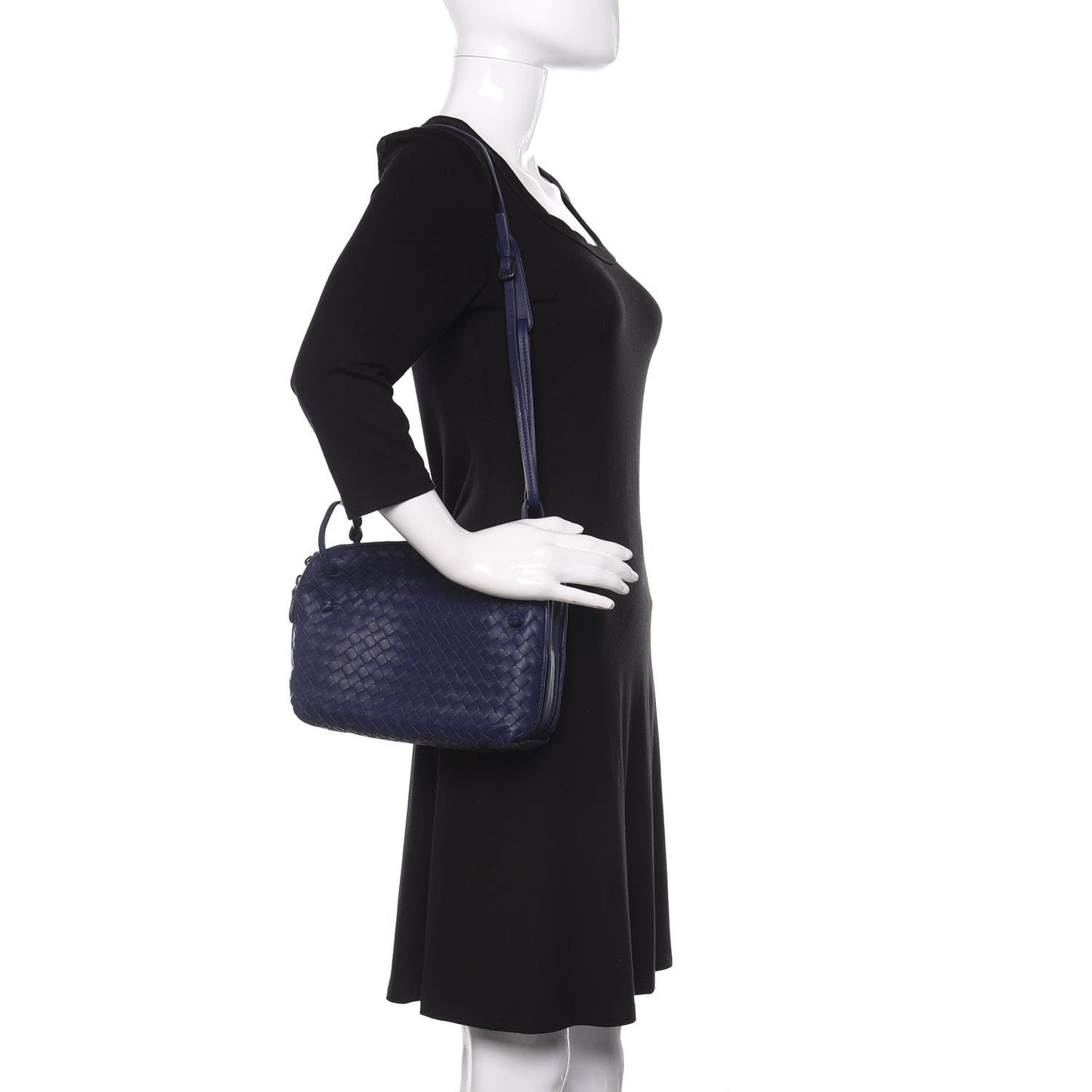 Nappa Intrecciato Pillow Crossbody Messenger Atlantic