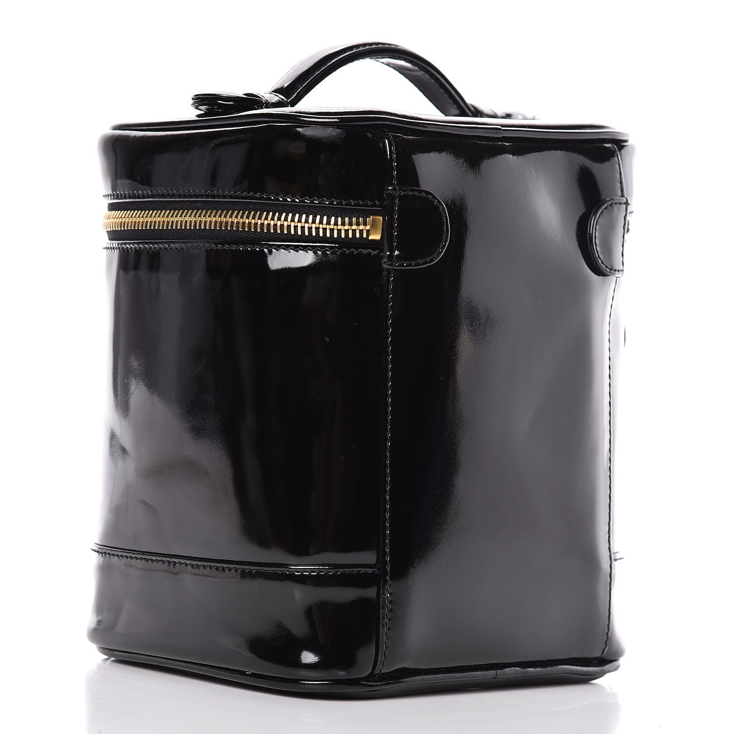 Chanel Patent Vanity Cosmetic Case Black 3 of 16