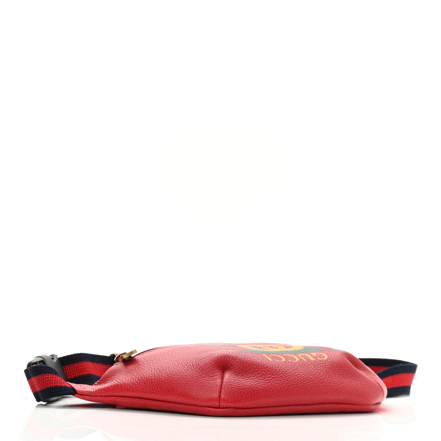 Gucci Grained Calfskin Small Logo Belt Bag Hibiscus Red 3 of 9