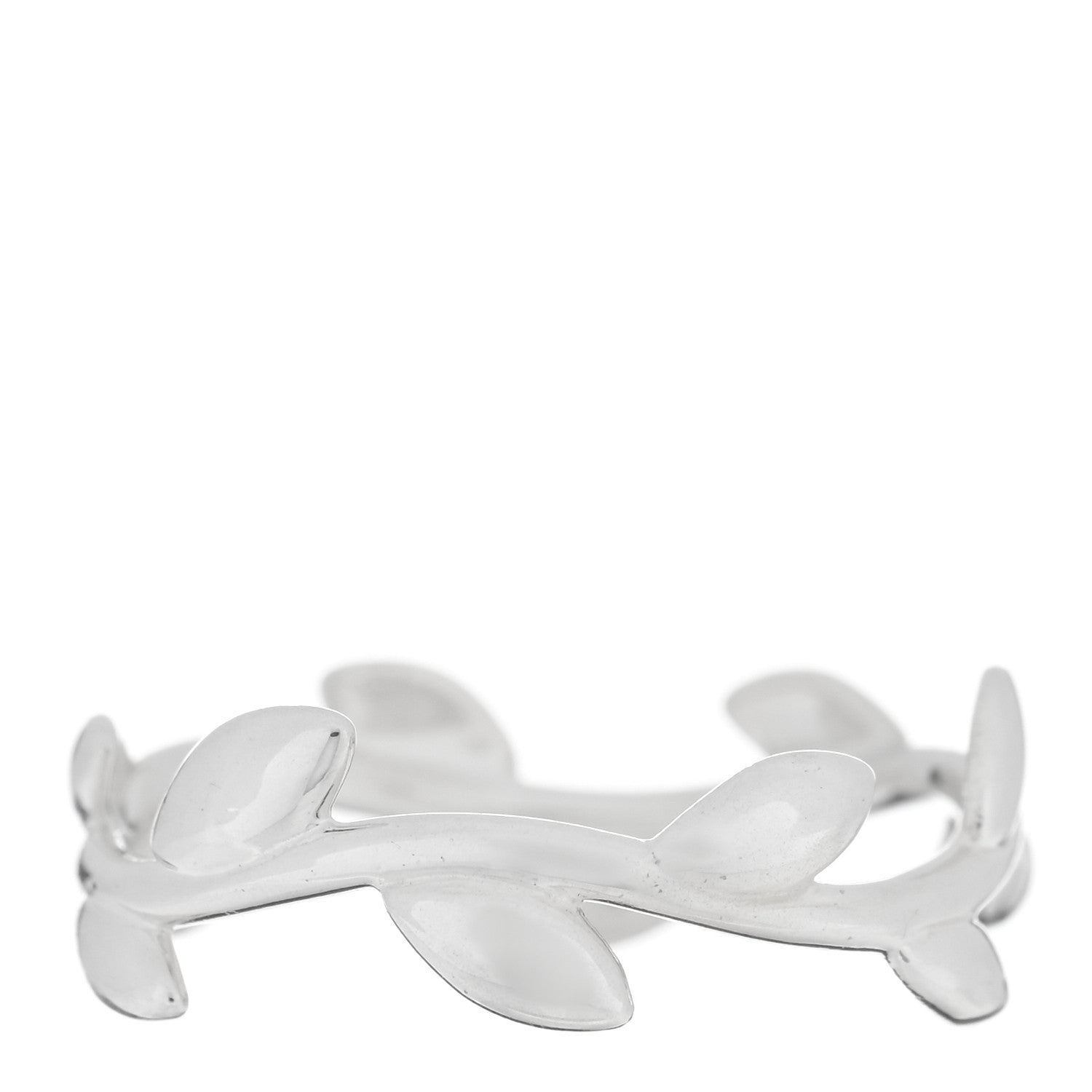 Tiffany Sterling Silver Paloma Picasso Narrow Olive Leaf Band Ring 49 5 3 of 4