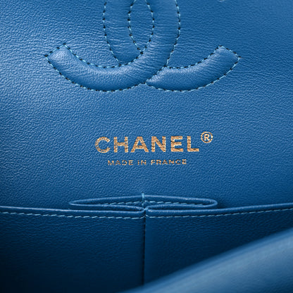 Chanel Caviar Quilted Small Double Flap Blue 6 of 11