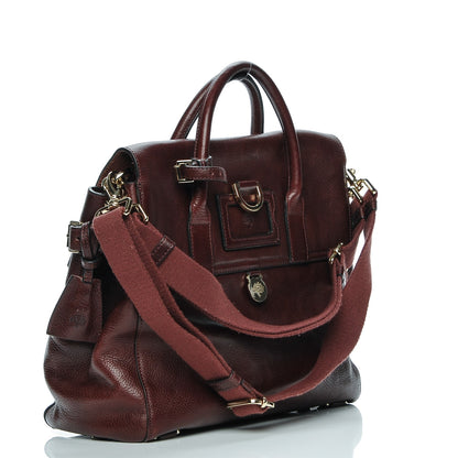 Mulberry Natural Leather Cara Delevigne Convertible Satchel Oxblood 3 of 7
