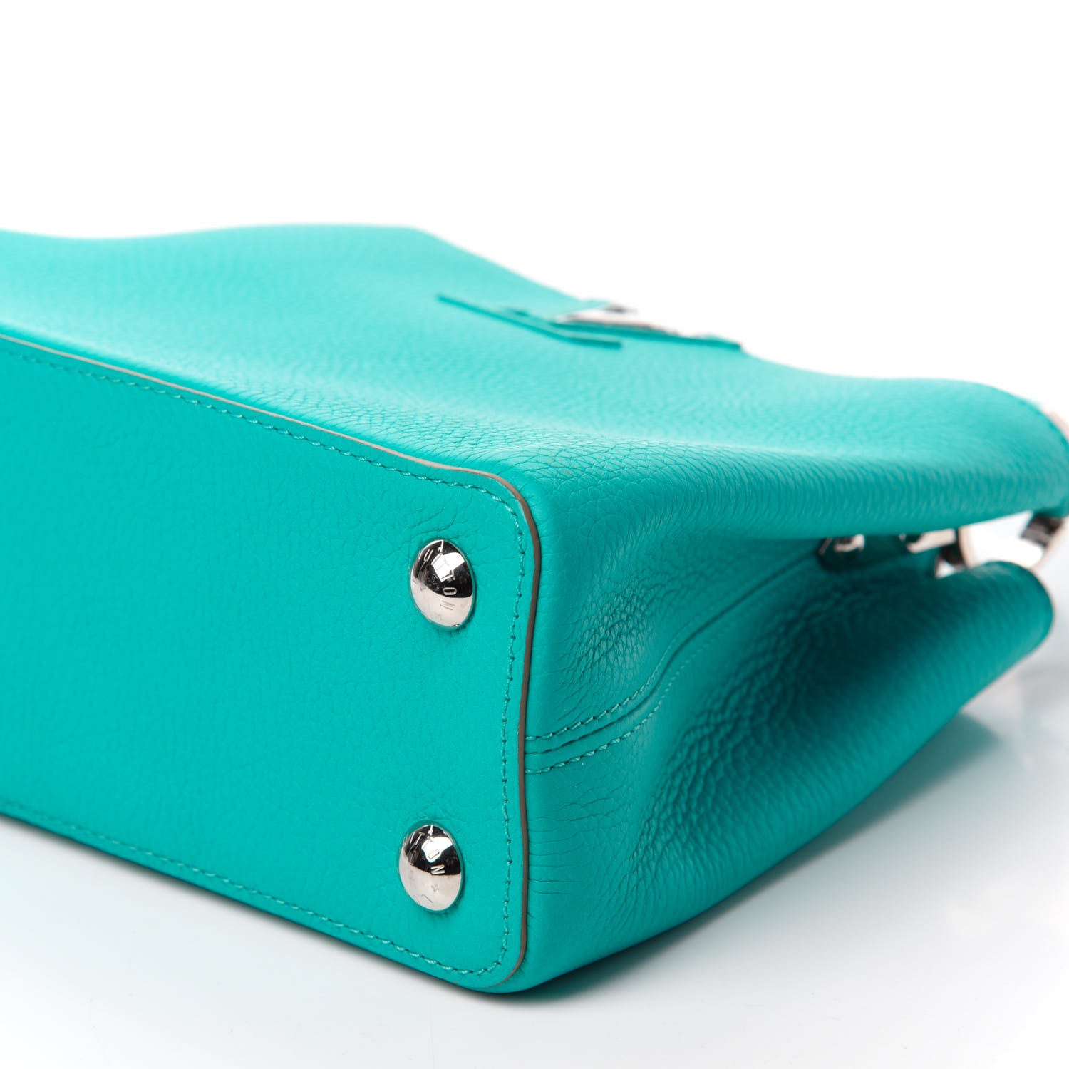 Louis Vuitton Taurillon Capucines BB Turquoise 7 of 9