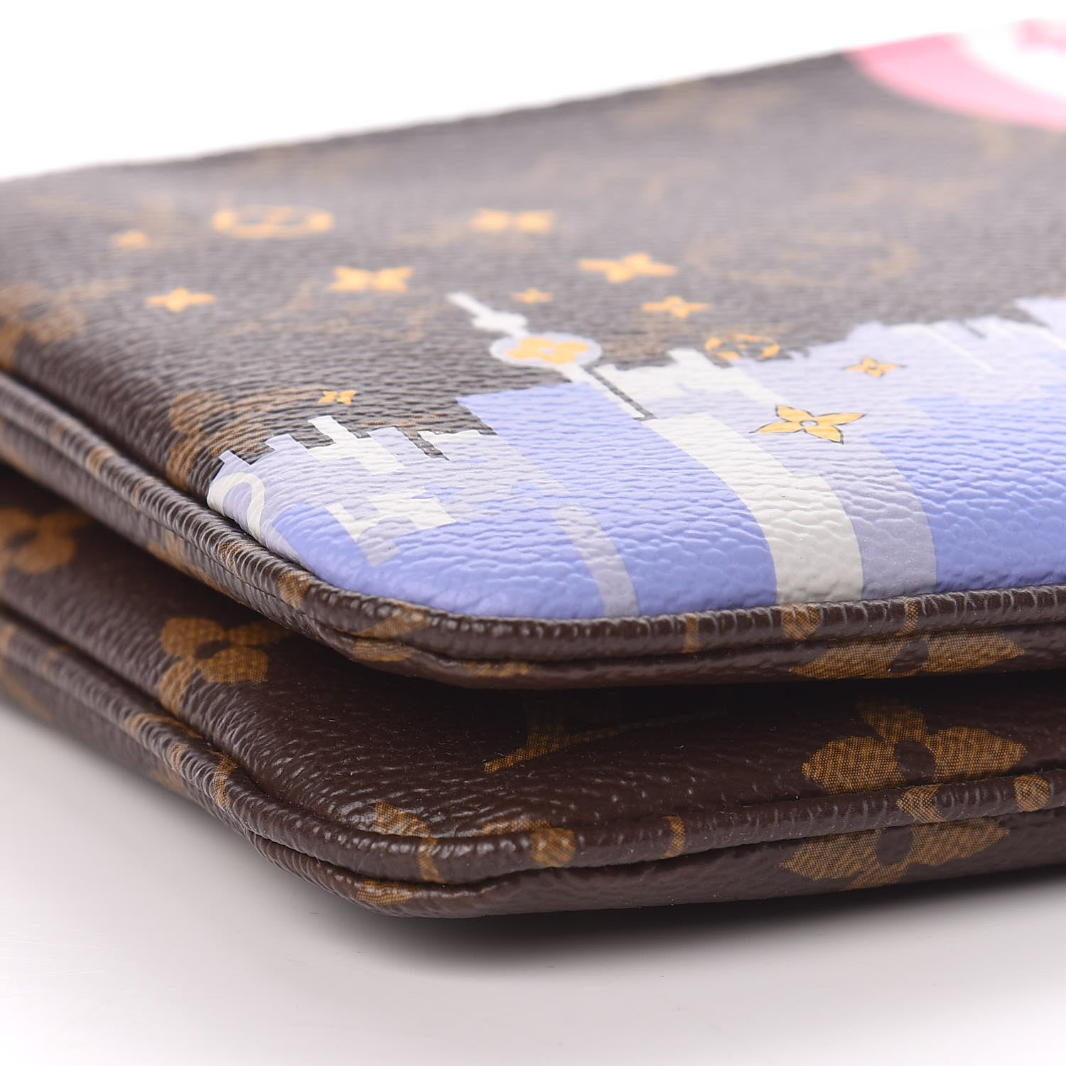 Louis Vuitton Monogram 2019 Christmas Animation Double Zip Pochette 9 of 12