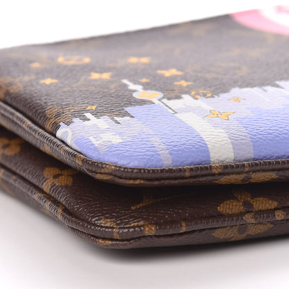 Louis Vuitton Monogram 2019 Christmas Animation Double Zip Pochette 9 of 12