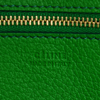 Celine Crisped Calfskin Small Tie Knot Tote Grass Green 7 of 10