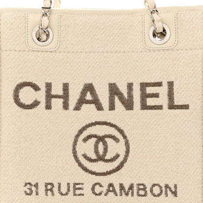 Chanel Mixed Fibers Small Deauville Tote Ecru 8 of 11