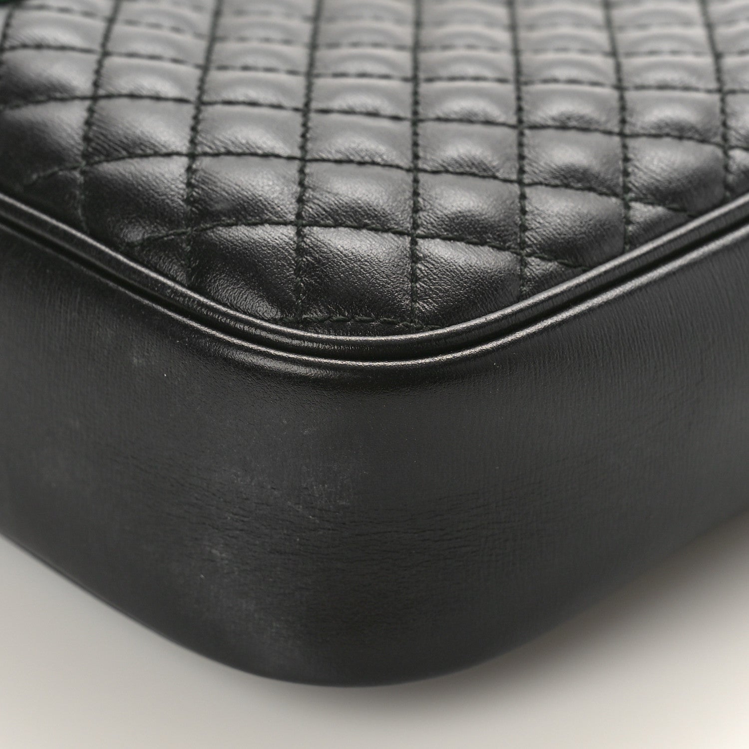 Gucci Calfskin Web Trapuntata Small GG Shoulder Bag Black 9 of 9
