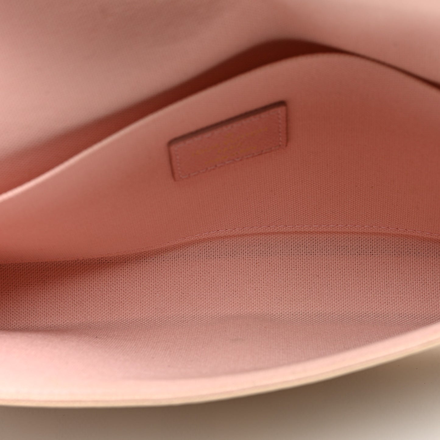 Damier Azur Pochette Felicie Chain Wallet Rose Ballerine