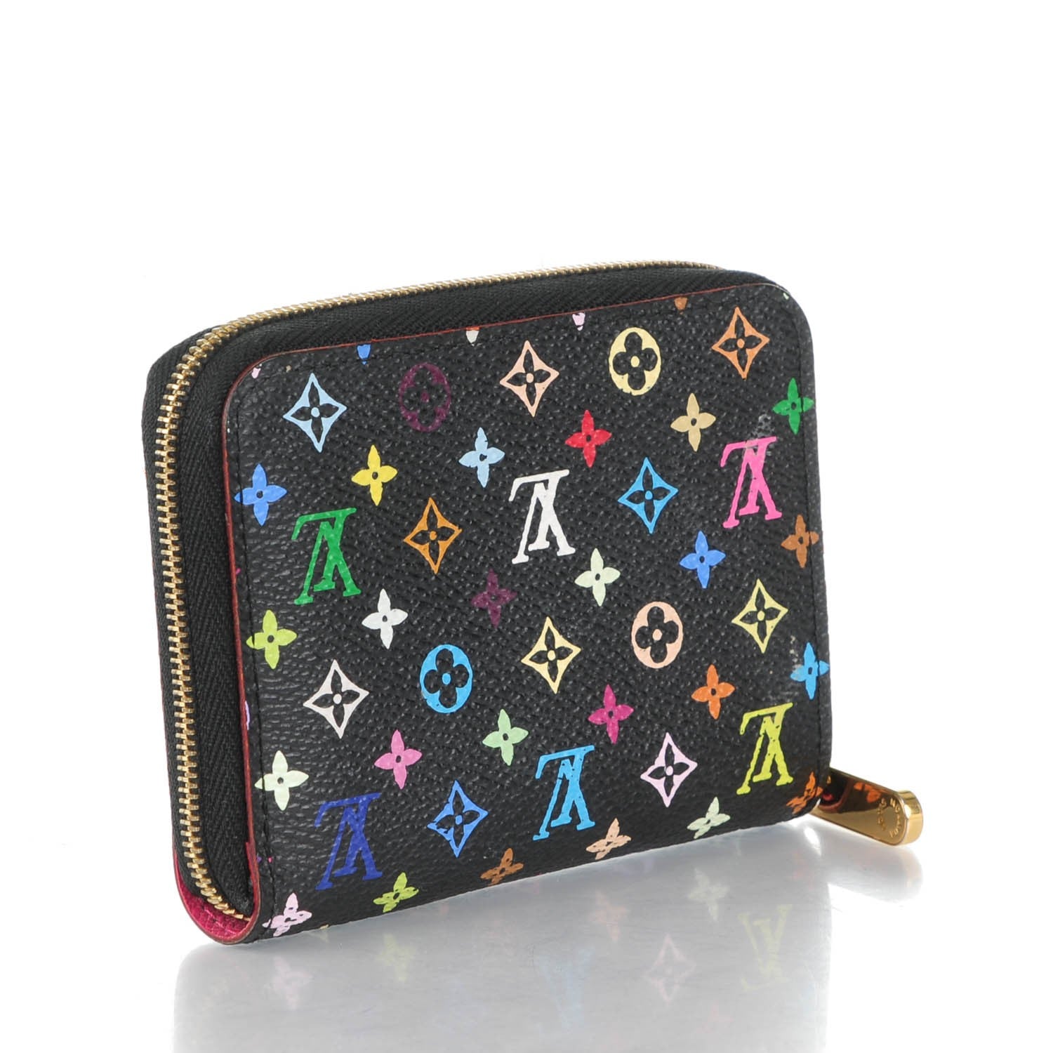 Louis Vuitton Monogram Multicolor Zippy Coin Purse Black Grenade 3 of 7