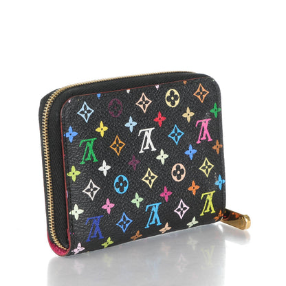 Louis Vuitton Monogram Multicolor Zippy Coin Purse Black Grenade 3 of 7