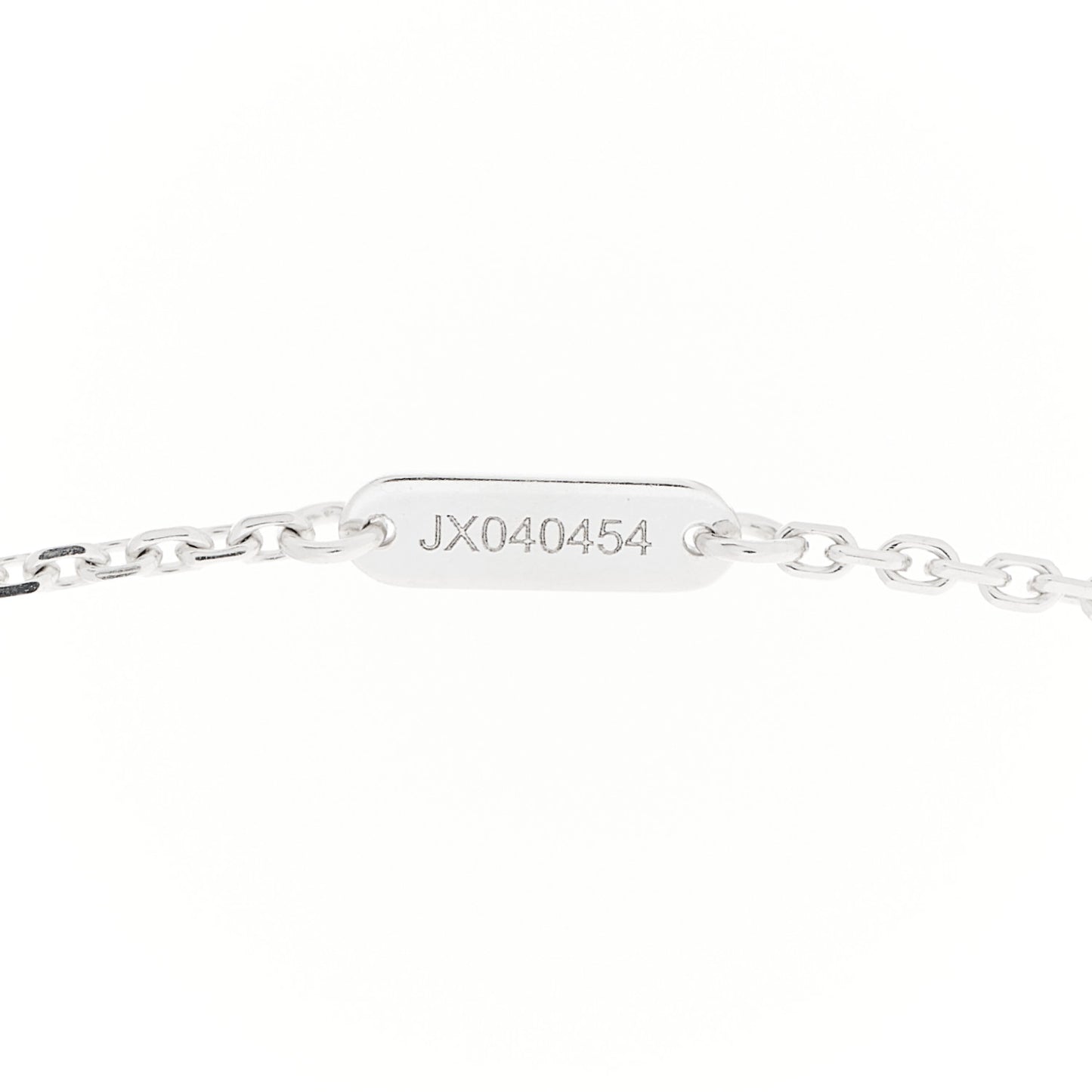 18K White Gold Diamond Socrate One Flower Pendant Necklace