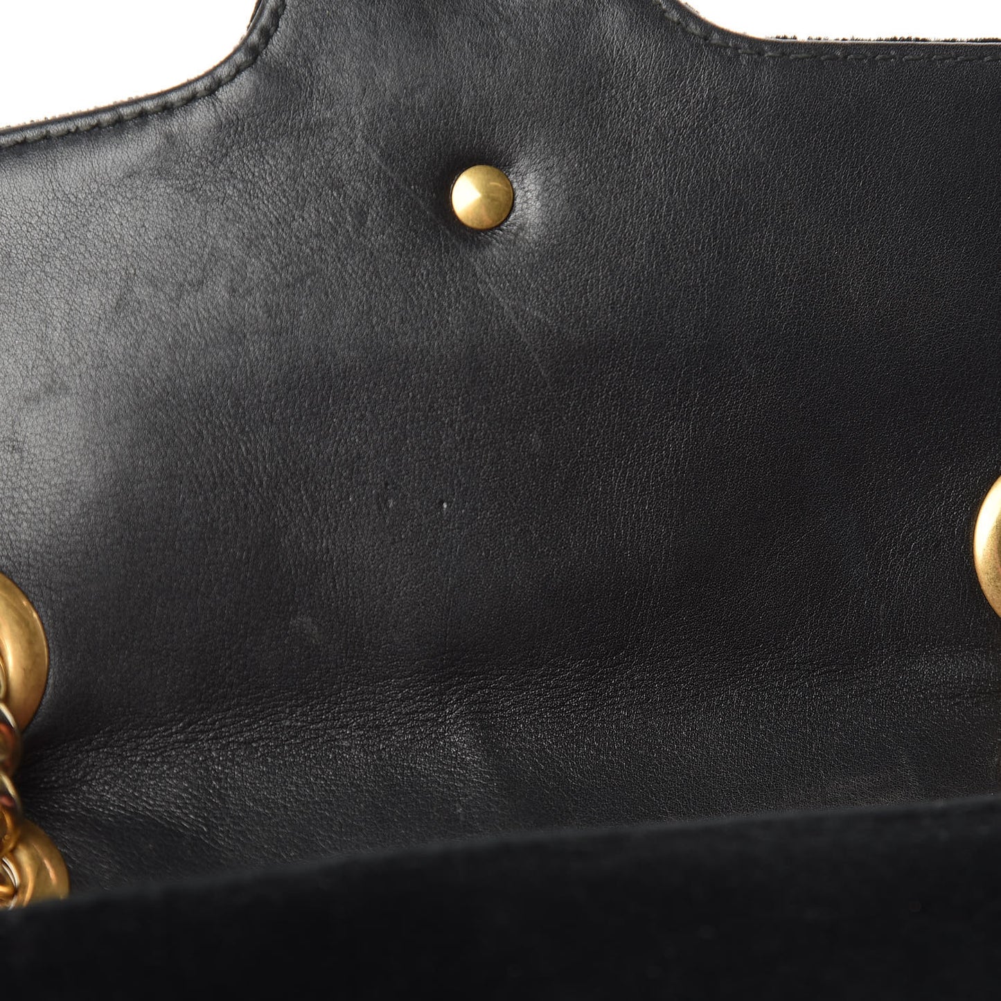 Velvet Matelasse Mini GG Marmont Shoulder Bag Black