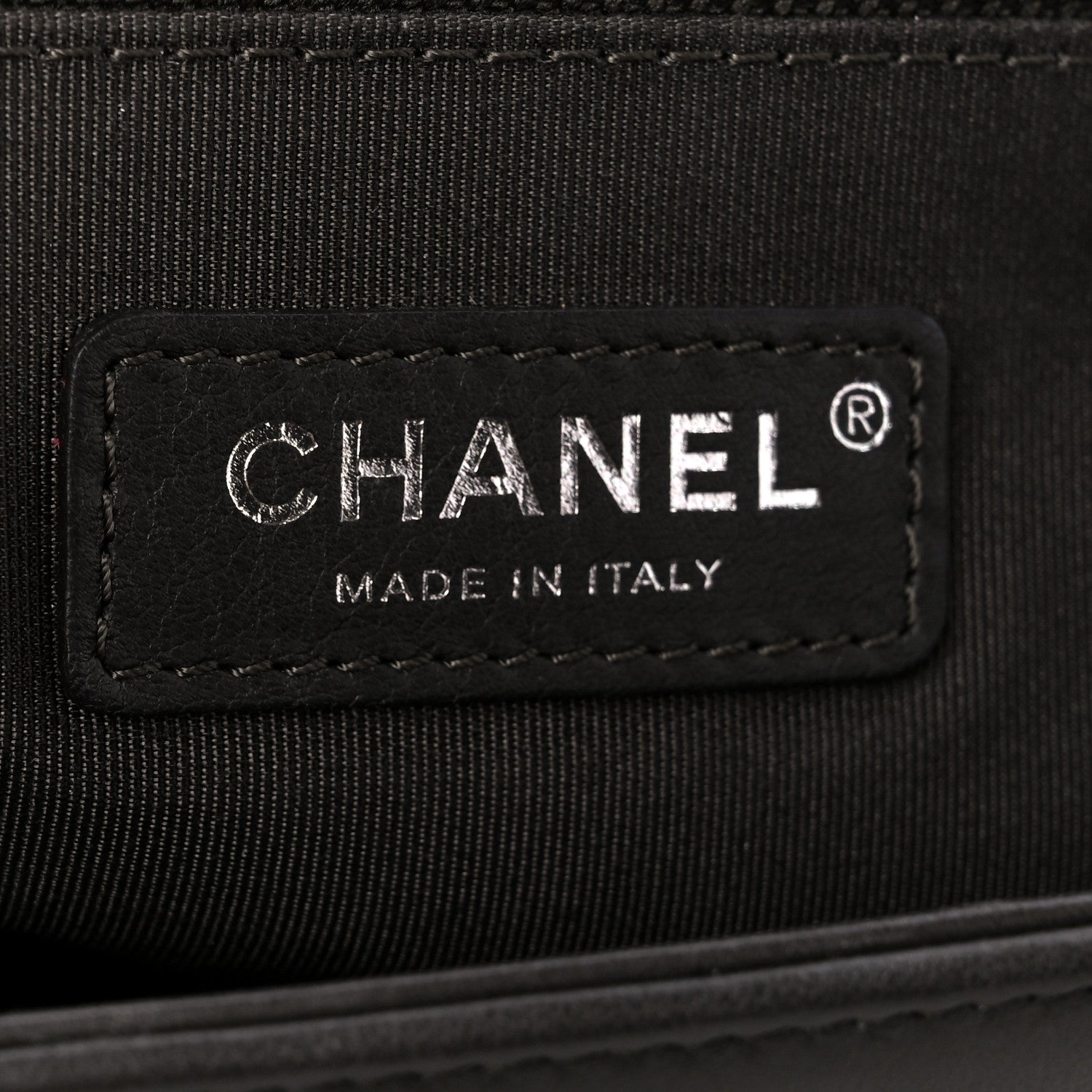 Chanel Calfskin Chevron Quilted New Medium Boy Flap Dark Grey 6 of 11