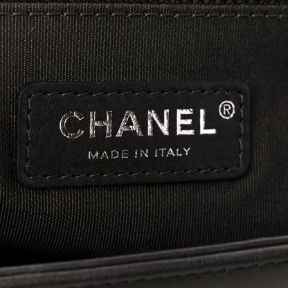 Chanel Calfskin Chevron Quilted New Medium Boy Flap Dark Grey 6 of 11