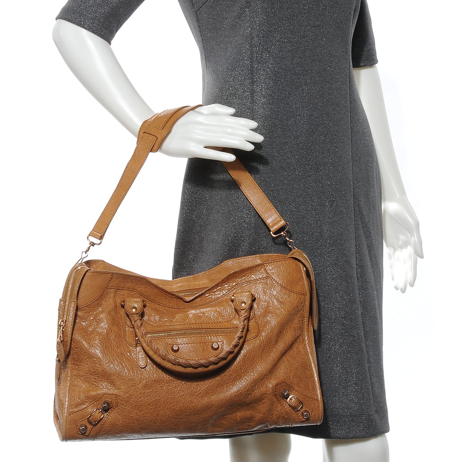 Balenciaga Agneau Giant 12 Rose Gold Hardware City Cumin 2 of 7