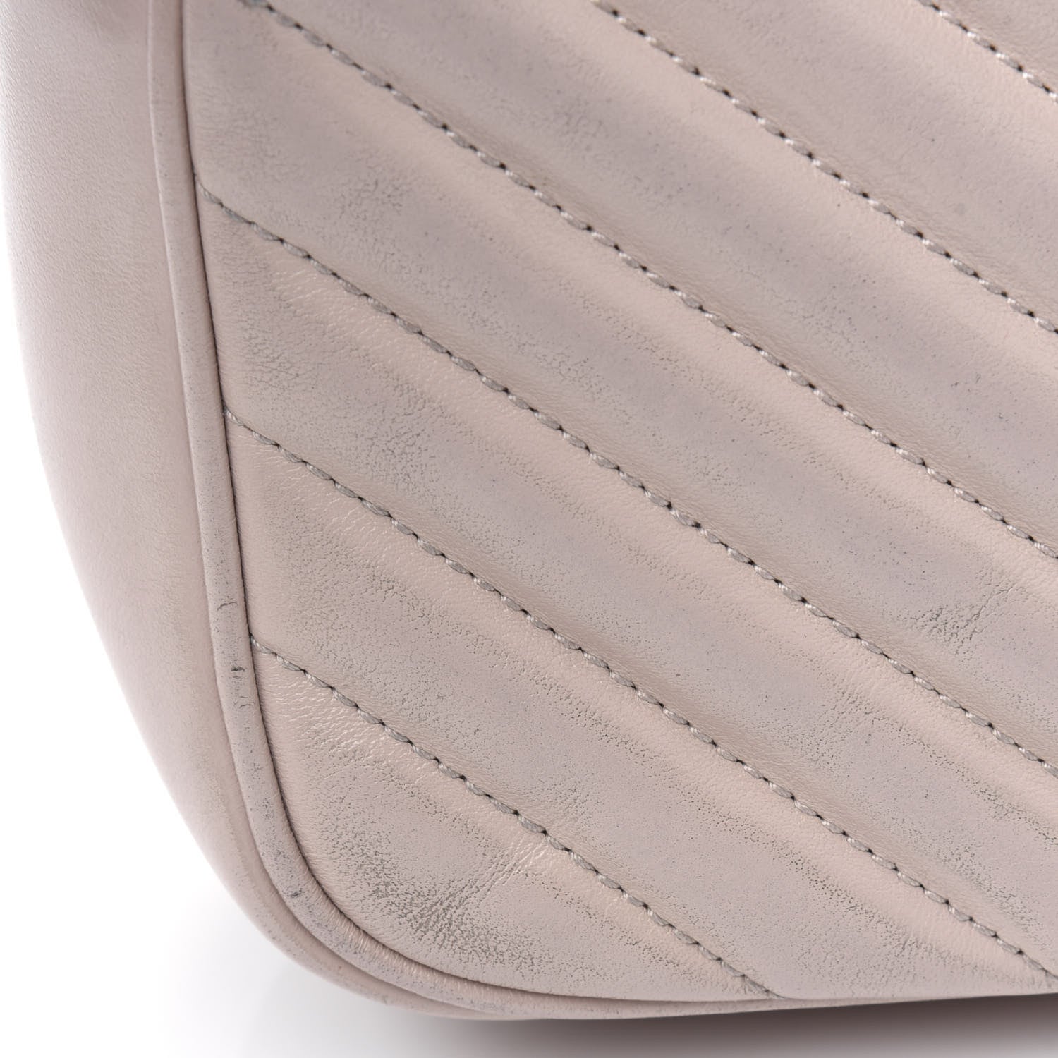 Saint Laurent Calfskin Matelasse Monogram Lou Camera Bag Washed Light Pink 16 of 31