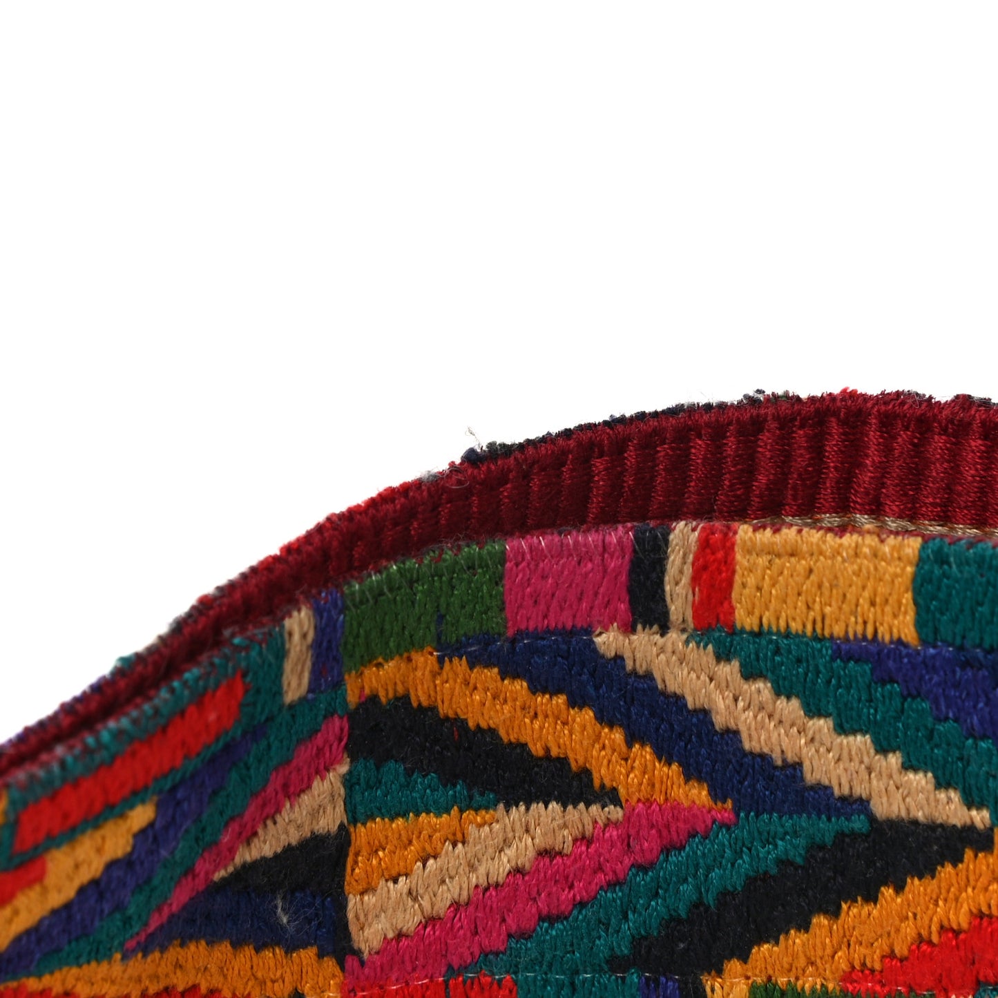 Canvas Native Couture 1975 Embroidered Rockstud Guitar Strap Multicolor