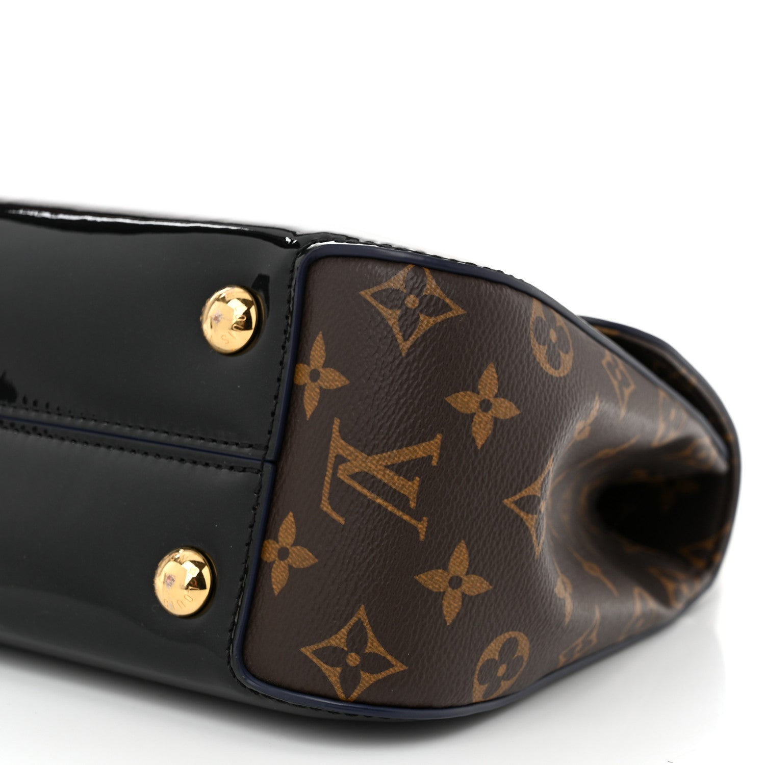 Louis Vuitton Patent Calfskin Monogram Cherrywood PM Black 9 of 9