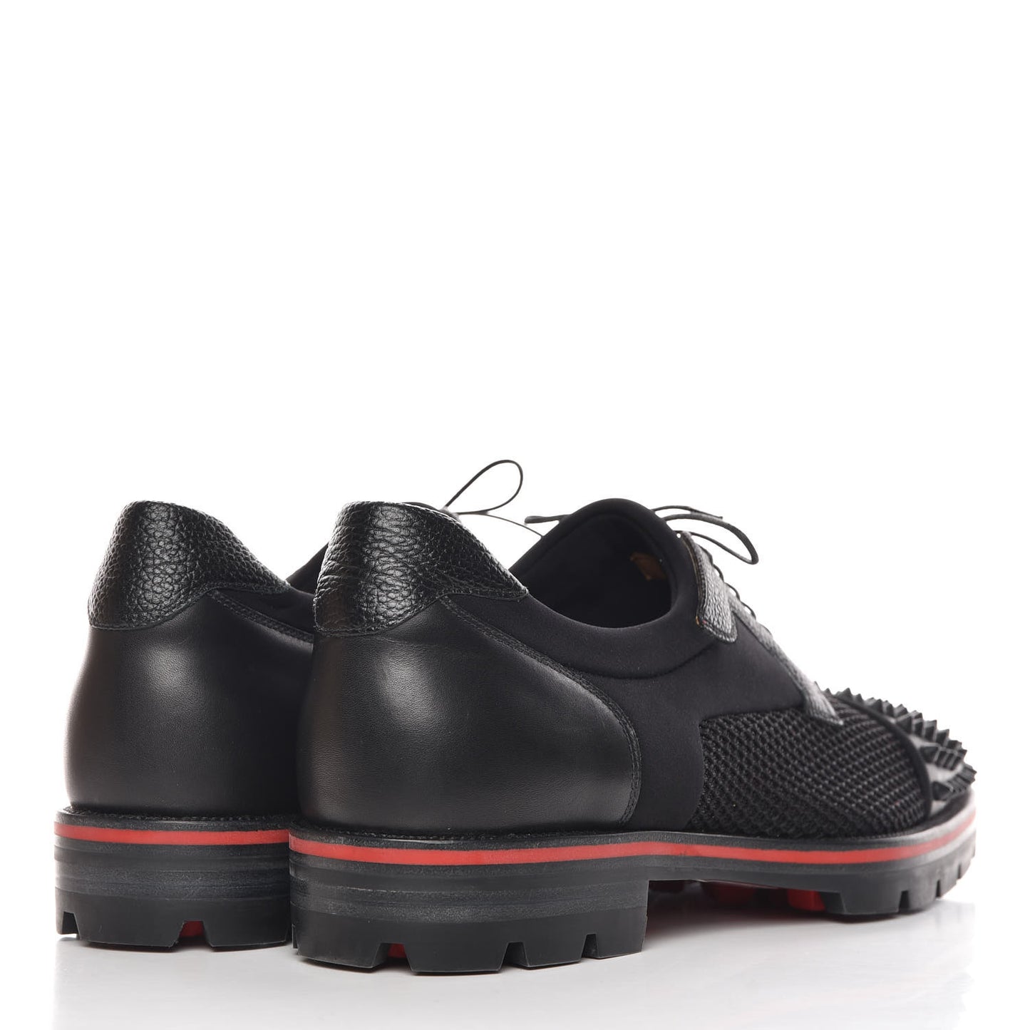 Calfskin Rete Net Neo Mens Luis Flat 42.5 Black