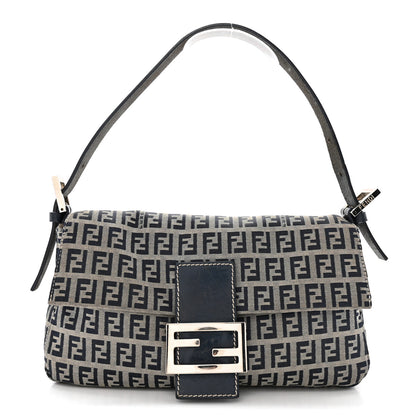 Fendi Zucchino Baguette Navy 1 of 13