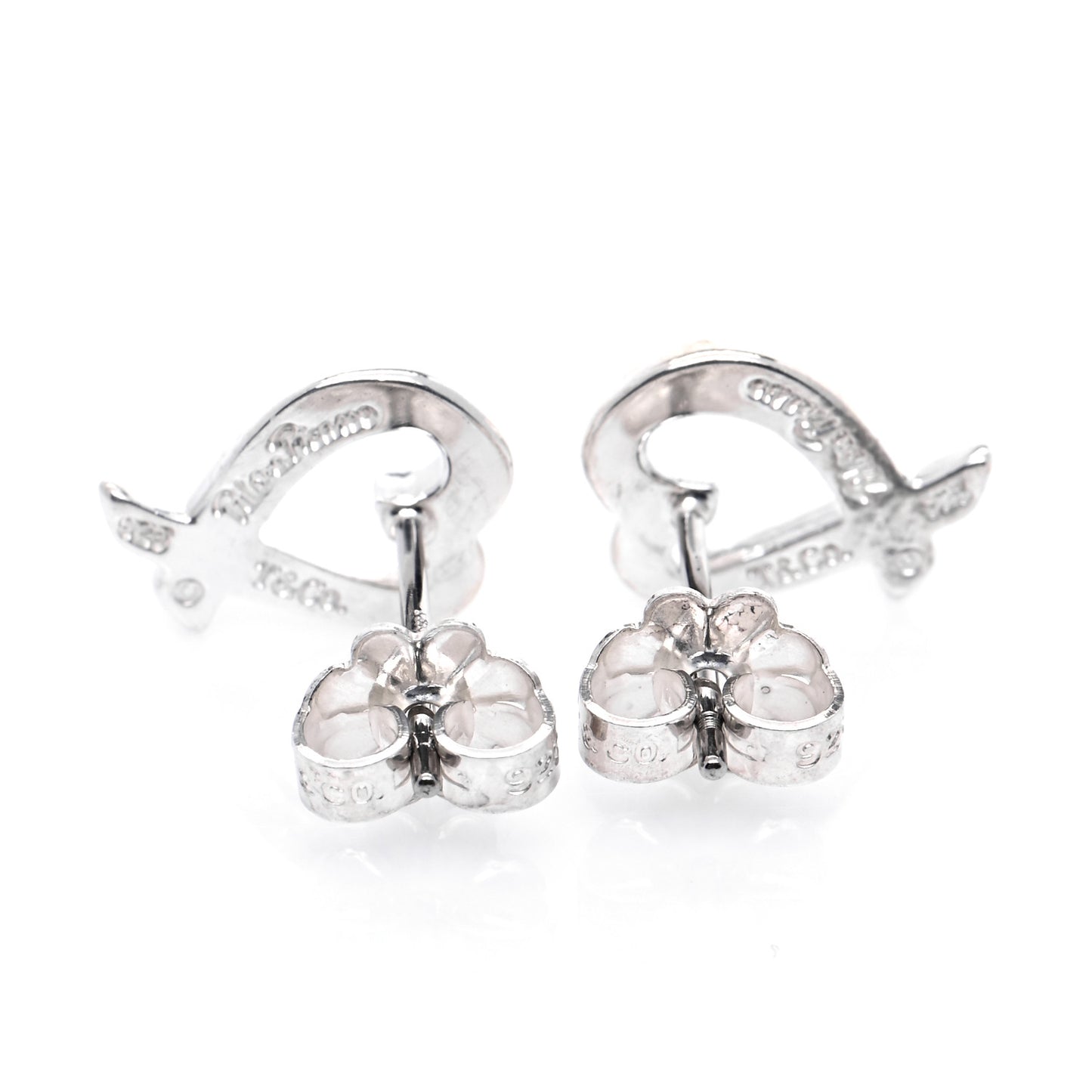 Sterling Silver Mini Paloma Picasso Loving Heart Earrings