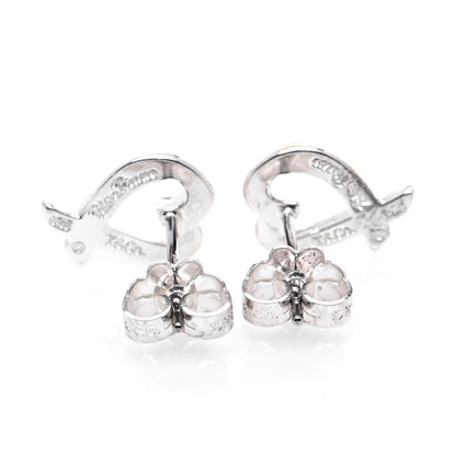 Tiffany Sterling Silver Mini Paloma Picasso Loving Heart Earrings 3 of 5