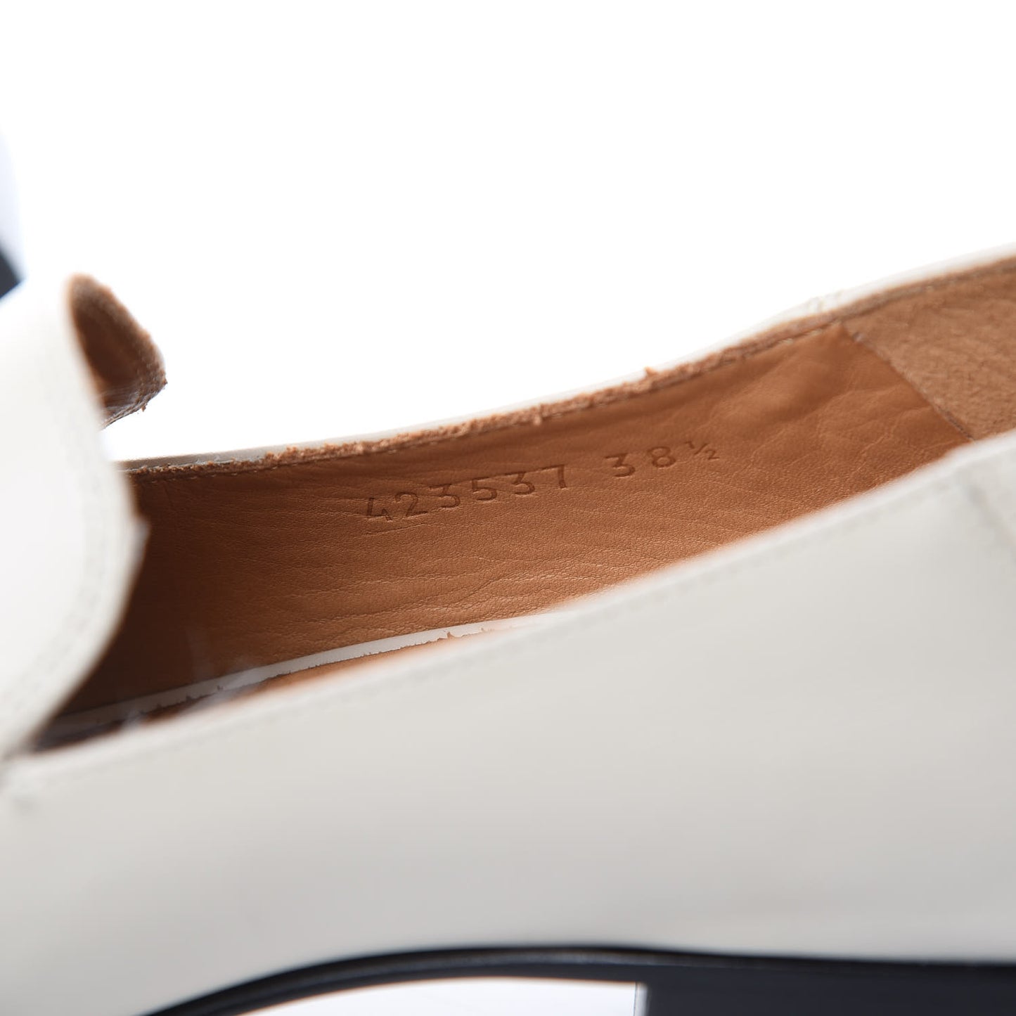 Calfskin Web Peyton Loafers 38.5 Mystic White