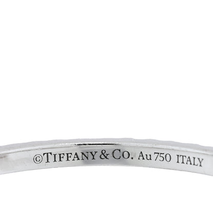 Tiffany 18K White Gold Diamond T Wire Pave Ring 54 7 4 of 5