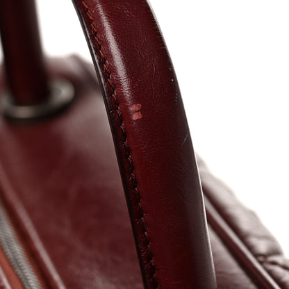 Chanel Aged Calfskin Small Bowling Bag Burgundy 13 of 13