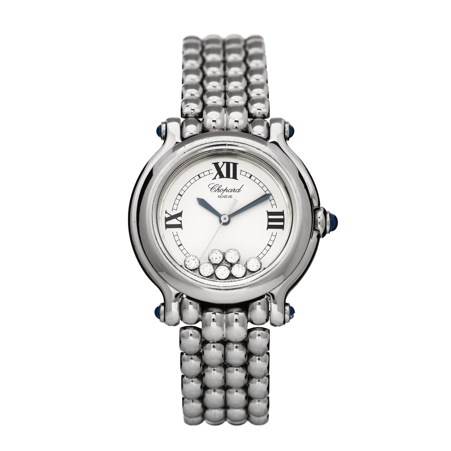 Stainless Steel 7 Diamond 32mm Happy Sport Quartz Watch