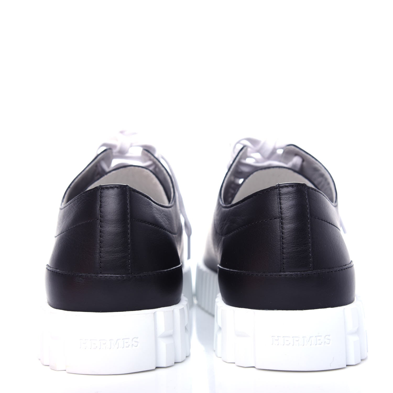 Hermes Calfskin Cross Sneakers 40 Black 7 of 11